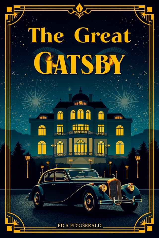 AI Great Gatsby Book Cover